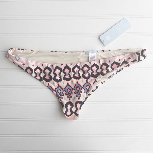 REVOLVE Eberjey L Bleached Blues Boho Skimpy Low Rise Cheeky Bikini Bottom - Picture 8 of 11